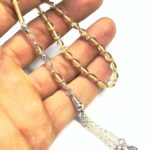 Bilek Boy Beyzi Model Püsküllü 4-7mm Ateş Sıkma Kehribar Tesbih