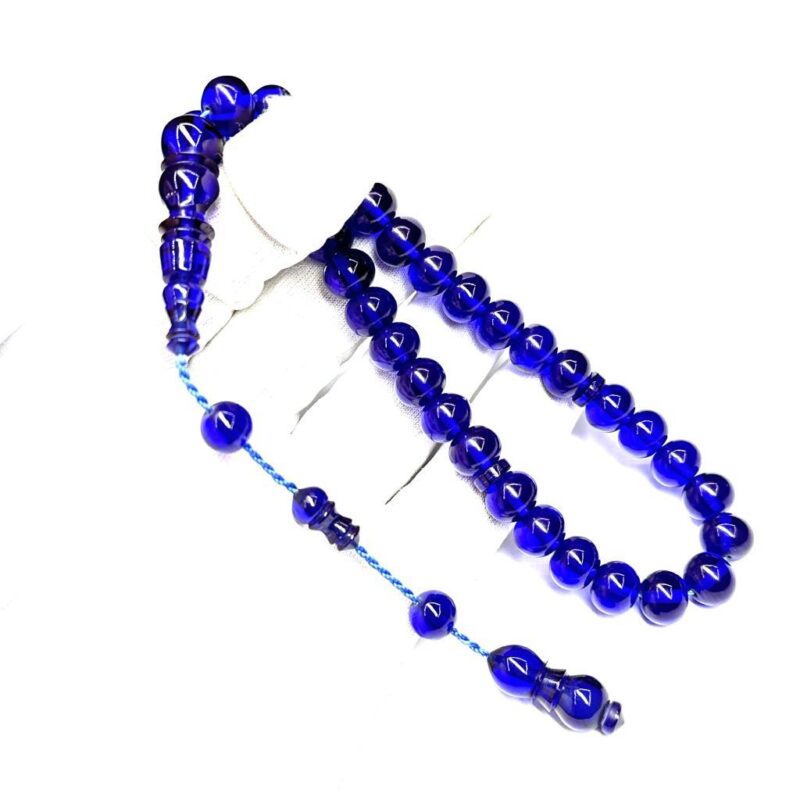 Küre Model Sistemli 10-8mm Sıkma Ateş Kehribar Tesbih