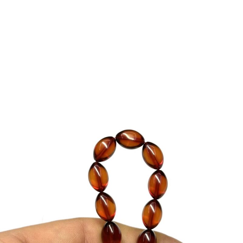 Beyzi Model 8-11mm Sıkma Ateş Kehribar Zaza Tesbih - Görsel 2